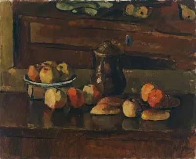 Obststilleben mit Kanne by Антон Файстауэр, 1915 — digital art print download