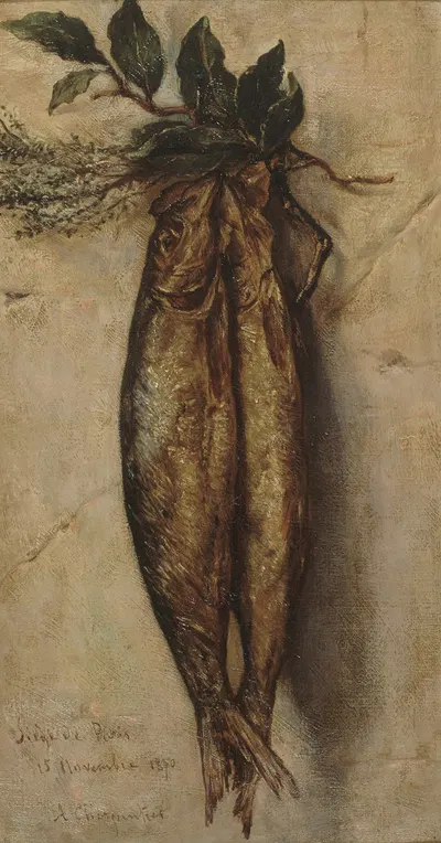 Harengs ayant servi à l'alimentation pendant le siège de Paris by Огюст Шарпантье, 1870 — digital art print download