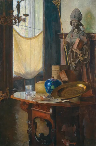 View of the studio by Carl Moll — digital art print download