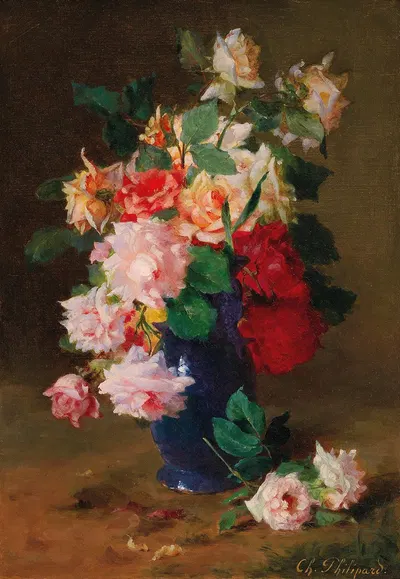 Roses in a Vase by Charles Philipard — digital art print download