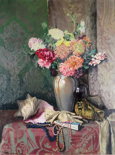 Stillleben mit Schmuck by Eduard Ameseder — digital art print download