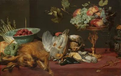 Still Life with Dead Game, Fruit and Vegetables by Франс Снайдерс — digital art print download