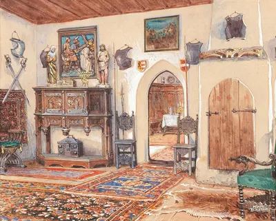 Interieur by Франц Поледне — digital art print download