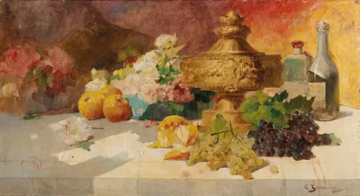 Large Still Life with Fruit by Жорж Жаннин — digital art print download