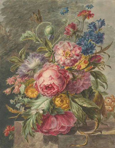 Stilleven met bloemen by Ян Эверт Морель, 1779 - 1808 — digital art print download