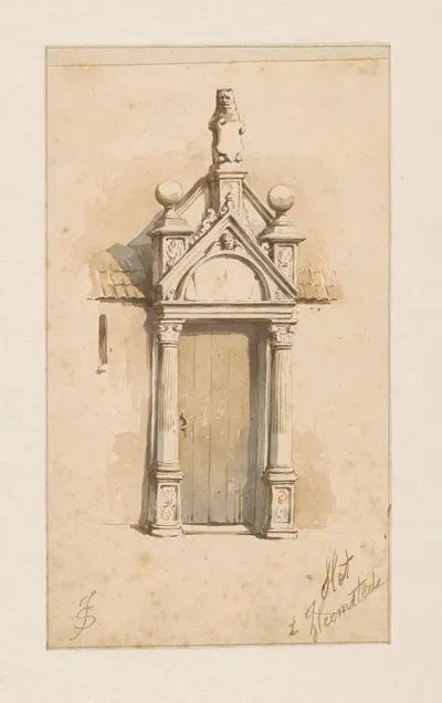 Poortje van het slot te Heemstede by Ян Стрининг, 1837 - 1903 — digital art print download