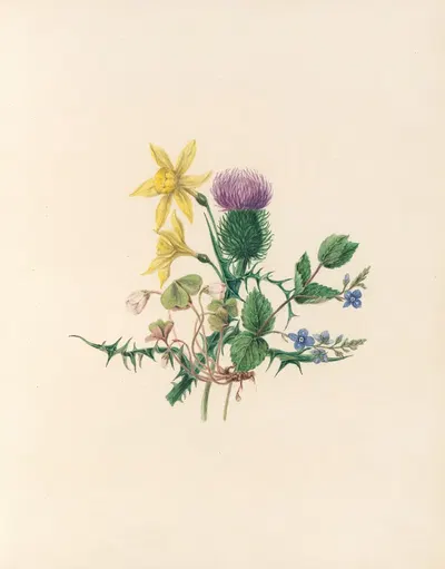 The fête of the flowers Pl.02 by Jane Elizabeth Giraud, 1860 — digital art print download