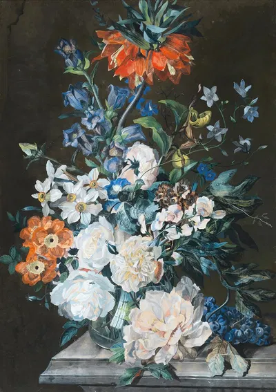Blumenstilleben by Leopold Zinnögger — digital art print download