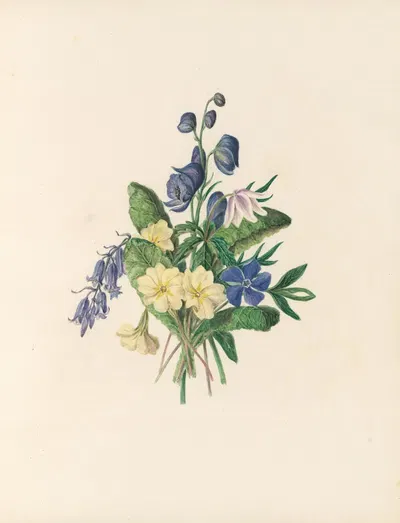 The fête of the flowers Pl.06 by Jane Elizabeth Giraud, 1860 — digital art print download