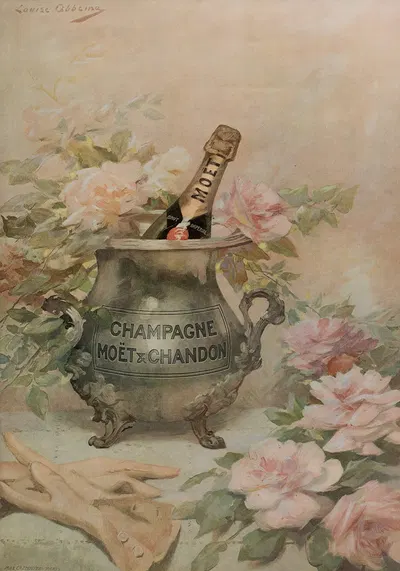 Affiche publicitaire pour Moët & Chandon by Луиза Аббема — digital art print download