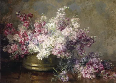 Schale mit Blumen by Marie Egner — digital art print download