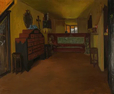 La chambre à coucher de Victor Hugo à Hauteville House by Pierre Georges Jeanniot, 1896 — digital art print download