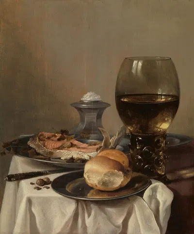 Still Life with a Salt by Pieter Claesz — digital art print download