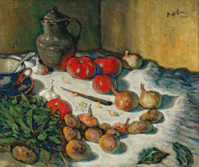 Legumes et pichet by Пётр Александрович Нилус — digital art print download