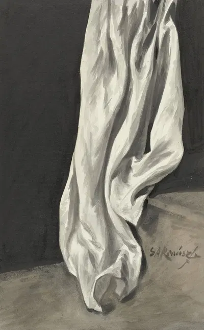 Draperiestudie by Симон Андреас Крауз, 1770 - 1825 — digital art print download