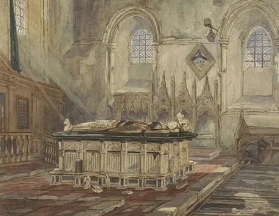 Graftombe van Sir George Broke, Lord Cobham en zijn vrouw Anne by Thomas Shotter Boys, 1813 - 1874 — digital art print…