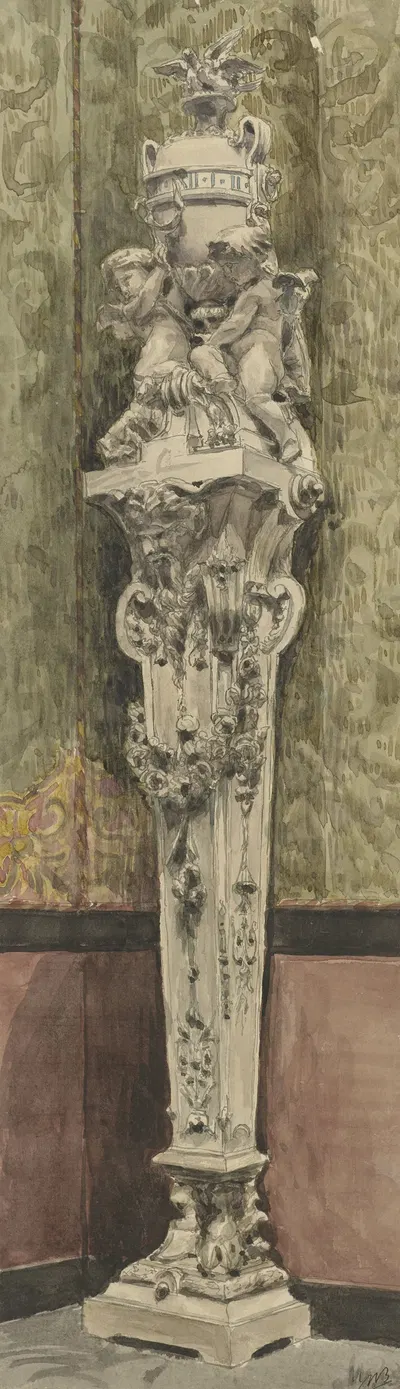 Uurwerk in het Musée des Arts-Decoratifs by Виллем Корнелис Бауэр, 1887 — digital art print download