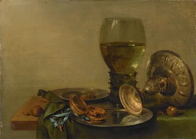 Still Life with a Silver Tazza by Willem Claesz Heda, 1630 — digital art print download