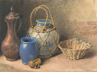 Still Life with a Ginger Jar by William Henry Hunt — digital art print download