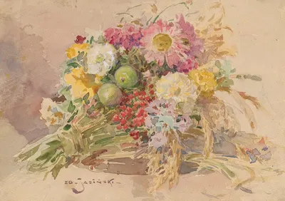 Wiązanka na święto Matki Boskiej Zielnej by Zdzisław Jasiński, 1926 — digital art print download