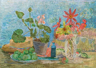 Flowers and fruit by Зигмунт Валишевский, 1932 — digital art print download