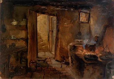 Interior of a Kitchen by Элифаэт Фрейзер Эндрюс — digital art print download