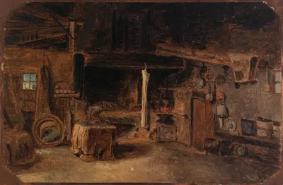 Interior of a Smithy by Eliphalet Fraser Andrews — digital art print download