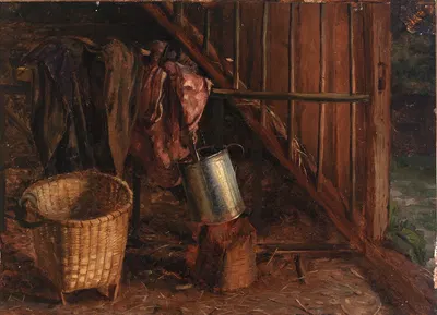 Interior of a Stable by Eliphalet Fraser Andrews — digital art print download