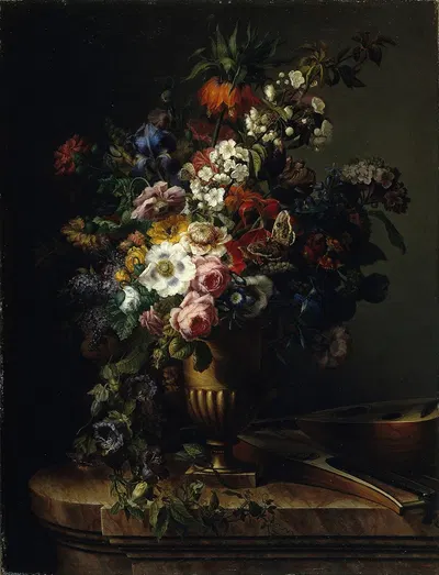 Vase with Flowers by Франсиско Лакома и Фонтанет, 1805 — digital art print download
