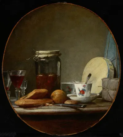 Jar of Apricots by Жан Симон Шарден, 1758 — digital art print download