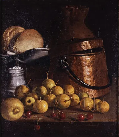 Still Life with Fruits and Cooking Utensils by Luis Meléndez, 1760 — digital art print download