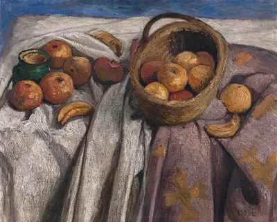 Still life with apples and bananas by Paula Modersohn-Becker, 1905 — digital art print download