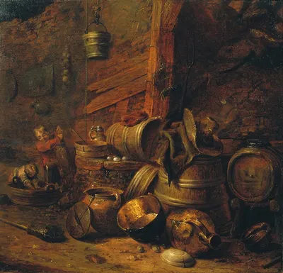 Cellar Interior by Питер Янсз. Кваст, 1636 — digital art print download