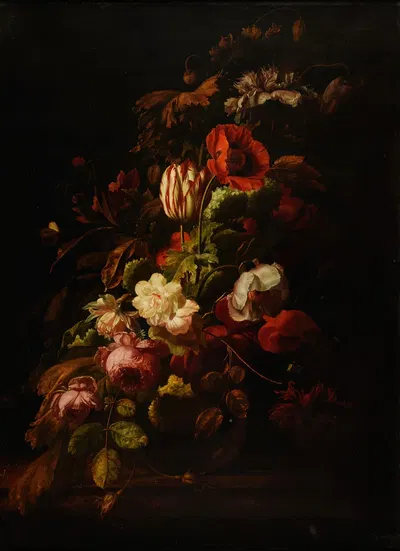 Bouquet de fleurs by Симон Верелст, 1665 — digital art print download