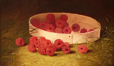 Raspberries by Уильям Мейсон Браун — digital art print download