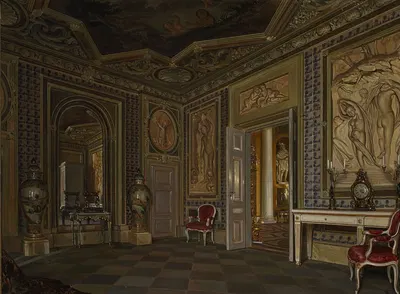 Interior of the Łazienki Palace by Александр Григлевский, 1875 — digital art print download