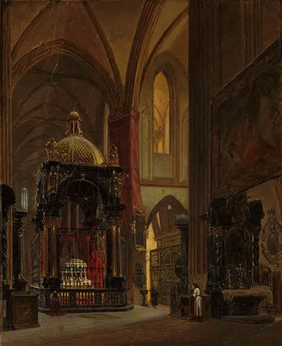 Interior of the Wawel Cathedral by Александр Григлевский — digital art print download