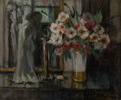 Still Life with Flowers by Огюст Олефф, 1924 — digital art print download