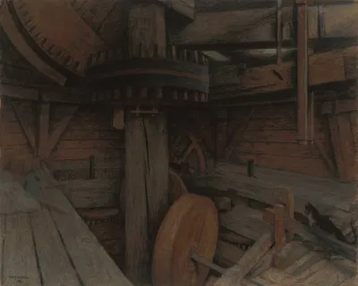 Interior of a Mill by Charles Mertens — digital art print download