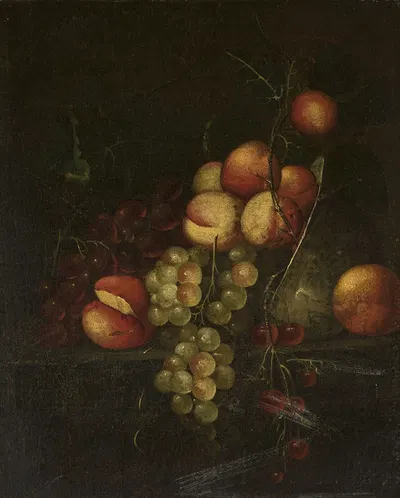Still life – apples and grapes by Cornelis de Heem — digital art print download