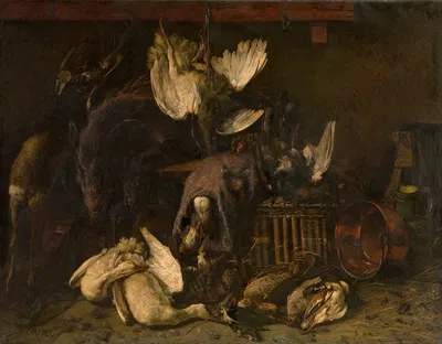 Still Life with Dead Game by Edouard Chappel — digital art print download