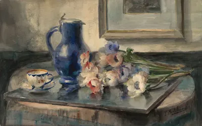 Still Life with Flowers by Frans Mortelmans — digital art print download