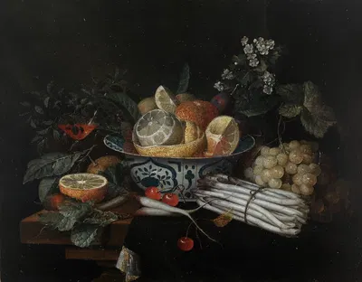 Still life with vegetables and fruits by Jan Pauwel Gillemans the Elder — digital art print download