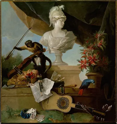 Allegory of Europe by Jean-Baptiste Oudry, 1722 — digital art print download