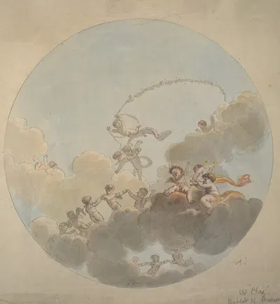 Cherubs by Хаблот Найт Браун — digital art print download