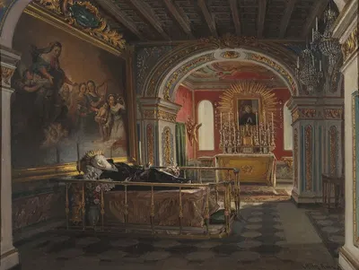 Interior of the chapel of Saint Stanislaus Kostka in Rome by Кароль Миллер — digital art print download