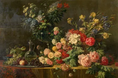 Flowers by Lucas Victor Schaefels, 1882 — digital art print download