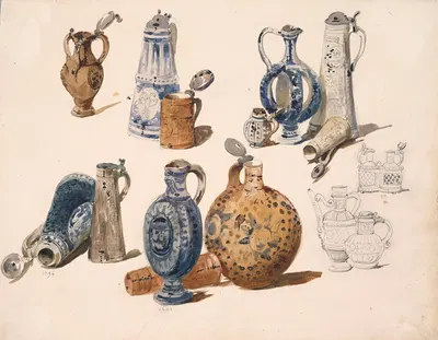 Jugs and Jars by Nicaise De Keyser — digital art print download