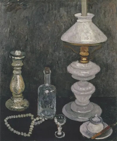 Stillleben mit Gaslampe by Паула Модерсон-Беккер — digital art print download
