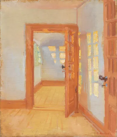 Interior. Brøndum's annex by Anna Ancher, 1920 — digital art print download